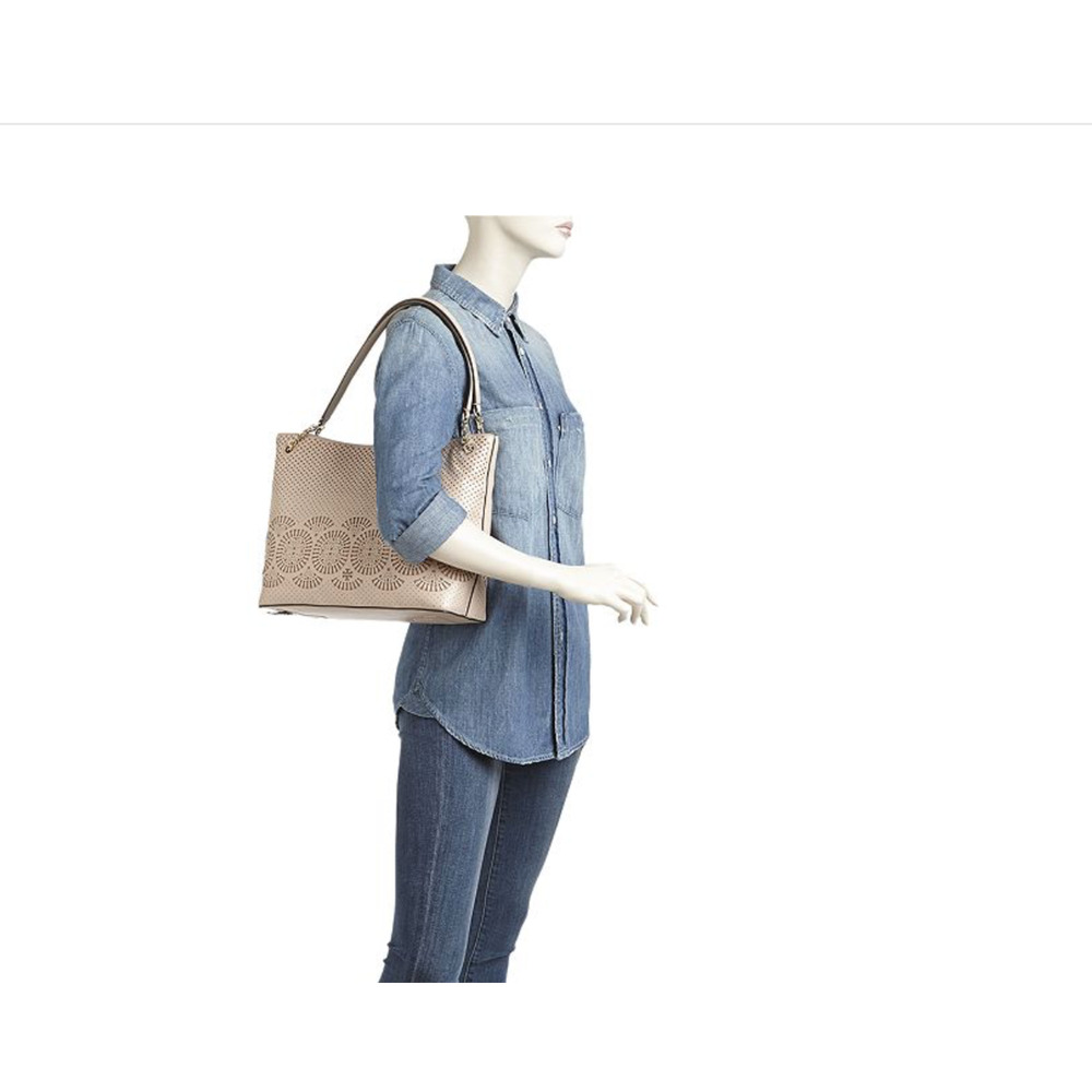 Tory Burch Ella 146437 Women's Tote Bag Mini - MAUVE (BRTHRIFTY - Picture 2 of 13